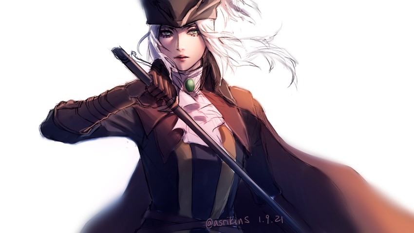 lady maria of the astral clocktower (bloodborne) drawn by asrikins