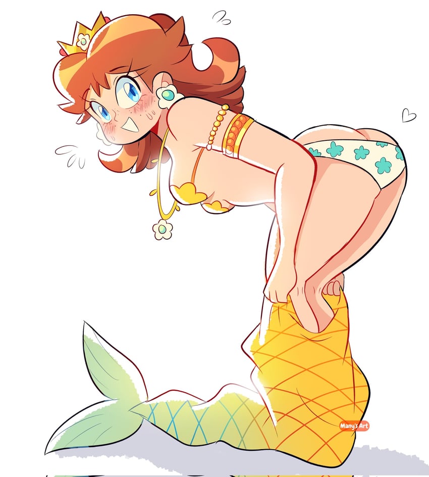 princess daisy (mario and 1 more) drawn by manysart1