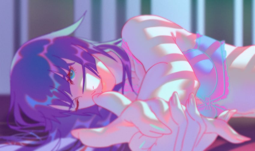 senjougahara hitagi (monogatari and 1 more) drawn by rapa_rachi