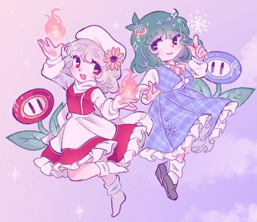 kazami yuuka and letty whiterock (touhou and 1 more) drawn by dreamysuite