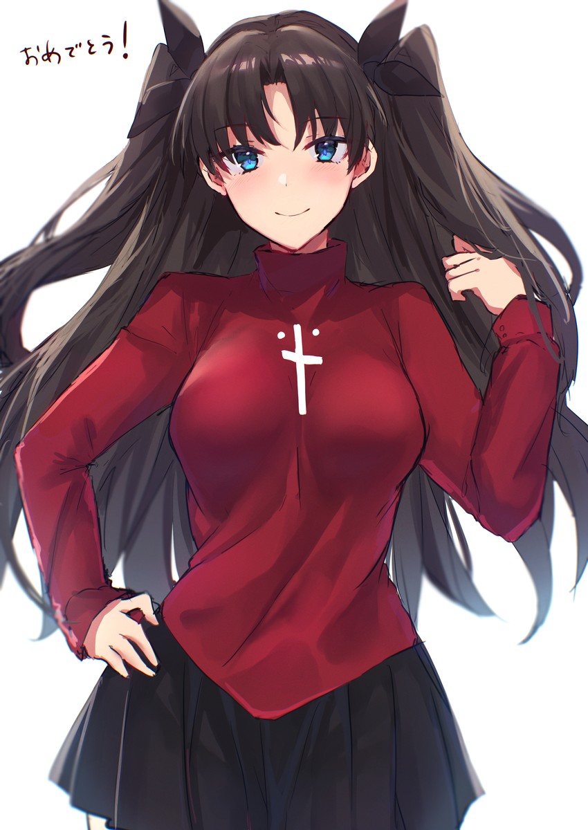 tohsaka rin (fate and 1 more) drawn by hitomin_(ksws7544)