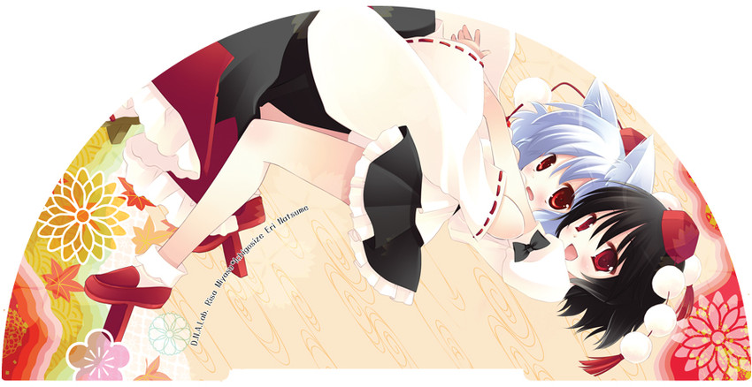 shameimaru aya and inubashiri momiji (touhou) drawn by natsume_eri