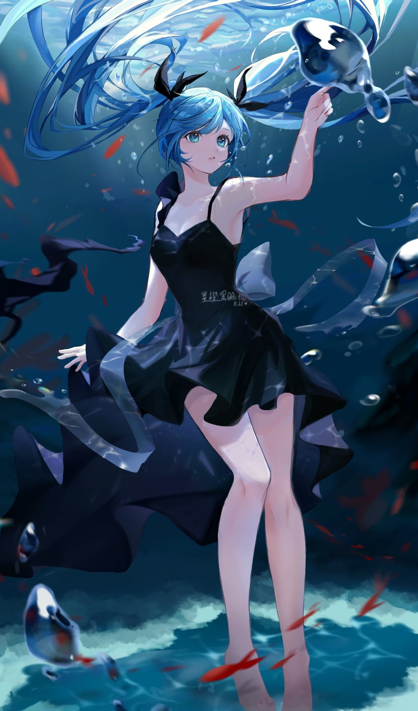 hatsune miku (vocaloid and 1 more) drawn by shatang_wei_xing_cheng