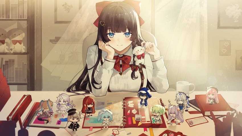 akane lize, tenko shibuki, airi kanna, shirayuki hina, neneko mashiro, and 7 more (stellive) drawn by belda34