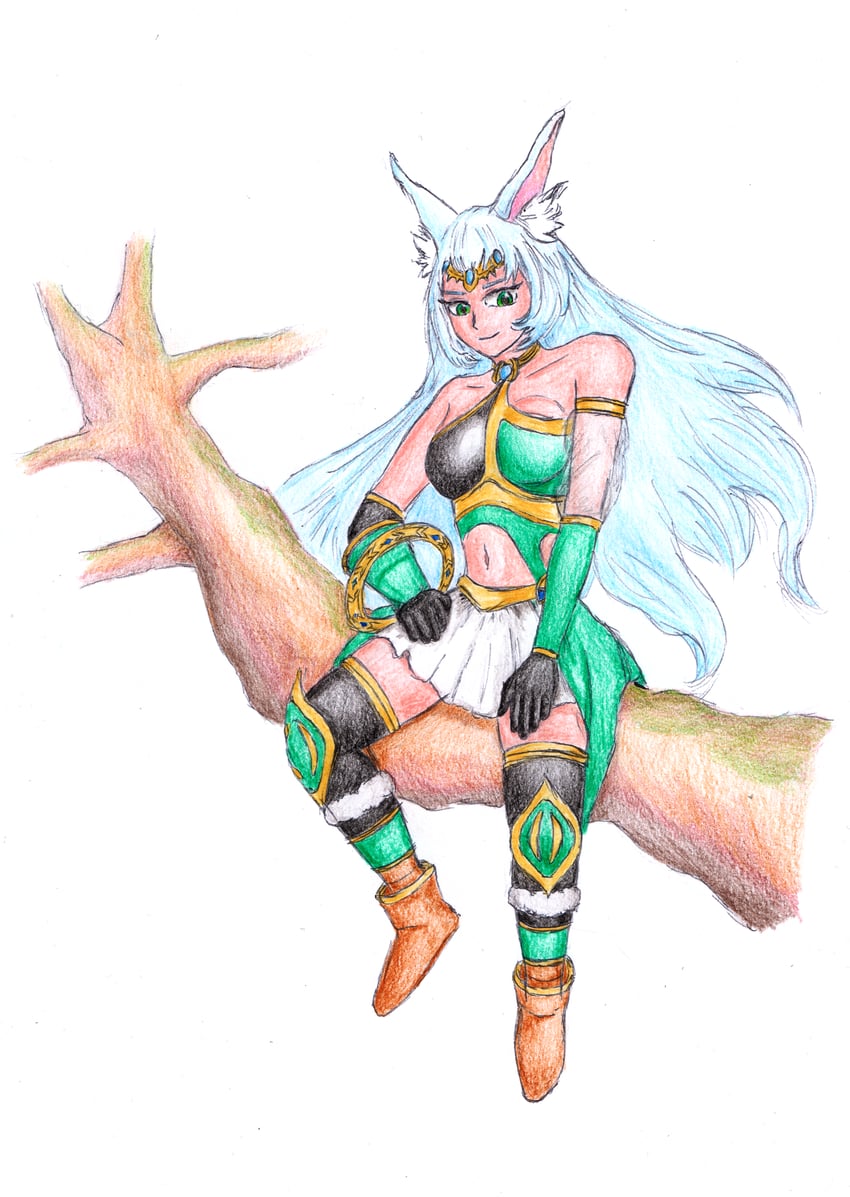 apollousa bow of the goddess (yu-gi-oh!) drawn by nekrozvalkyrus