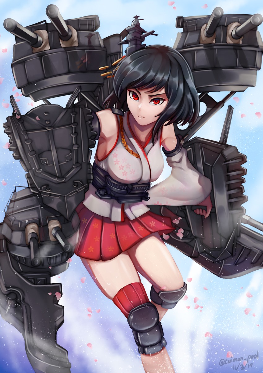 yamashiro and yamashiro kai ni (kantai collection) drawn by caiman_pool
