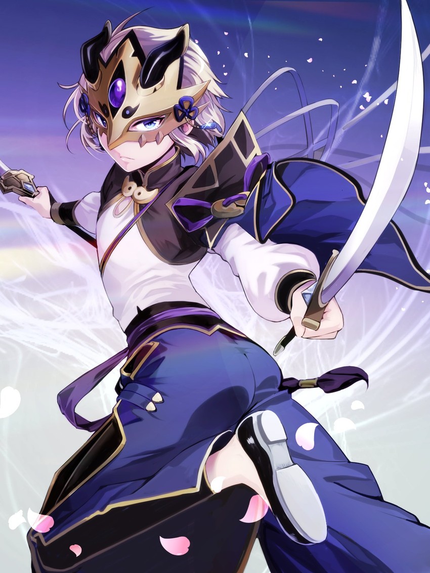 prince of lan ling (fate and 1 more) drawn by hakka_(88hk88)