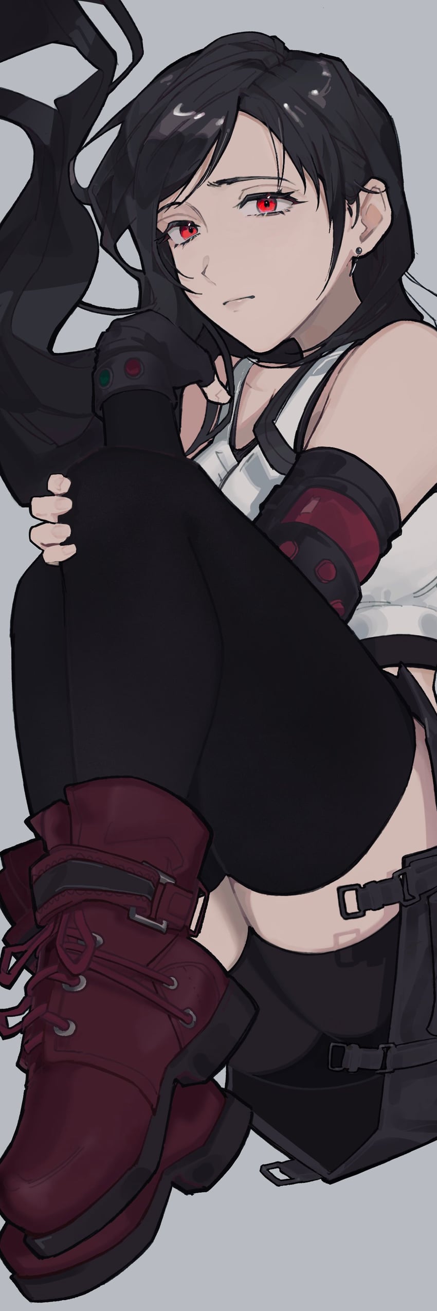 tifa lockhart (final fantasy and 3 more) drawn by haru_udon