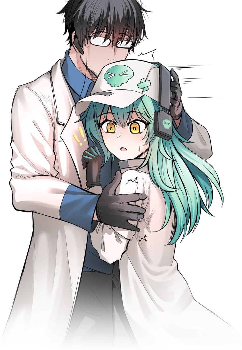 professor, antonina, and male professor (girls' frontline and 1 more) drawn by senpaihawkkun