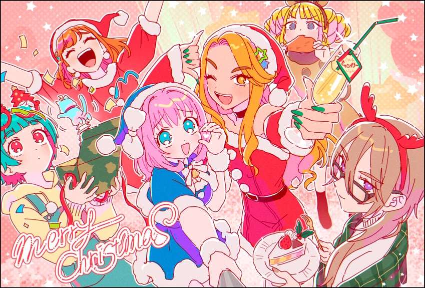 amauri miruki, omega auru, myamu, hibino matsuri, kokoa remon, and 2 more (pretty series and 1 more) drawn by oshiri_(o4ritarou)