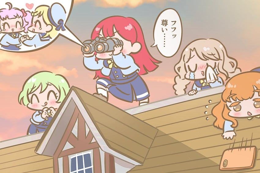 aozora himari, hoshikawa mitsuki, shinomiya rinrin, mitsuba airi, nikaidou tamaki, and 1 more (pretty series and 1 more) drawn by souri