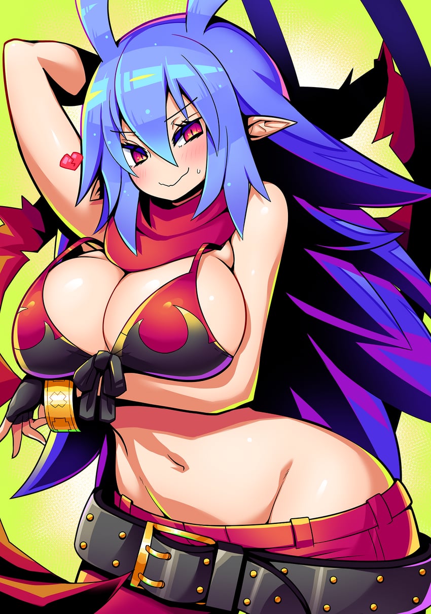 laharl and laharl-chan (disgaea and 1 more) drawn by kara_age