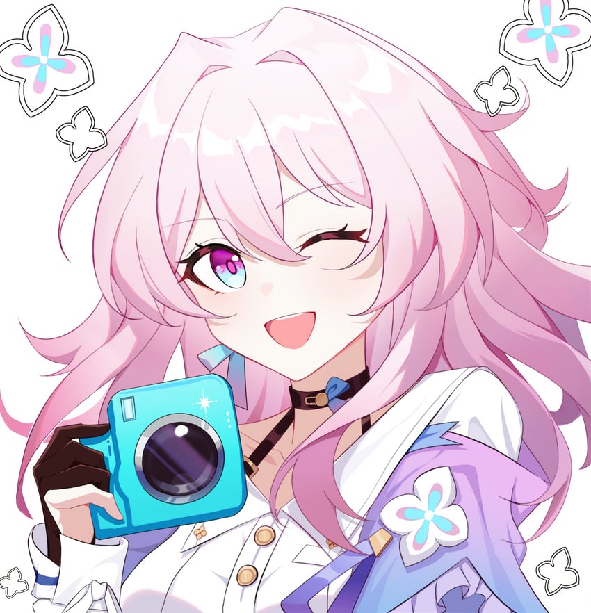 march 7th (honkai and 1 more) drawn by chi_ka