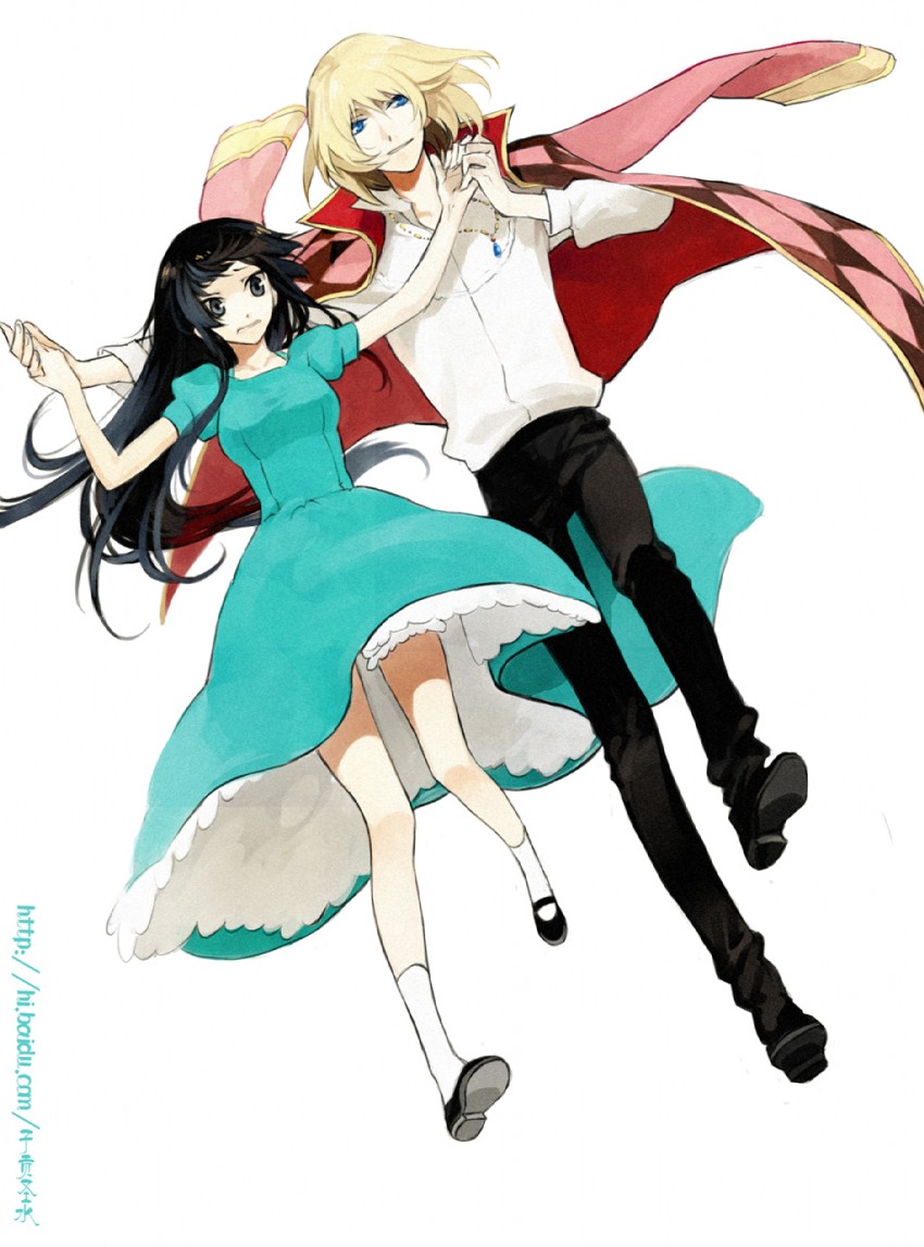 akiyama mio and howl pendragon (k-on! and 1 more) drawn by psd_(psdgai)