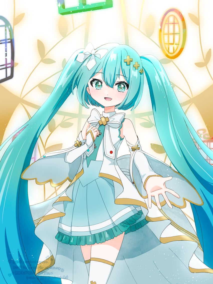 hatsune miku and hiramado miku (vocaloid and 2 more) drawn by saki_pokeoekaki