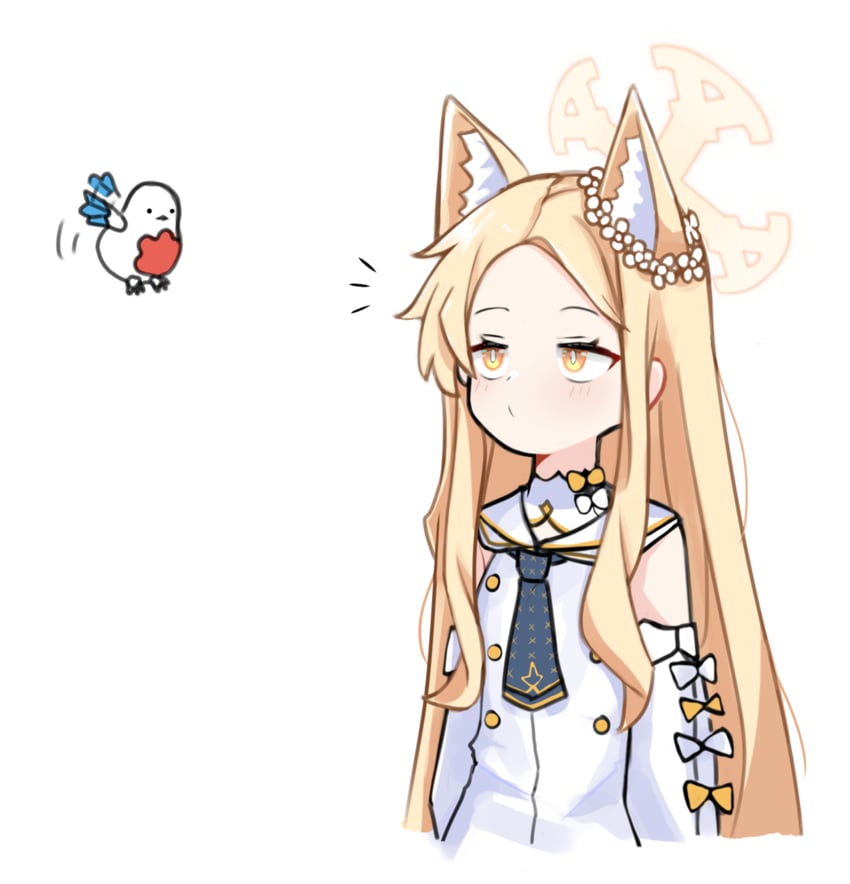 seia and punishing bird (blue archive and 2 more) drawn by sari_(zakura27502762)