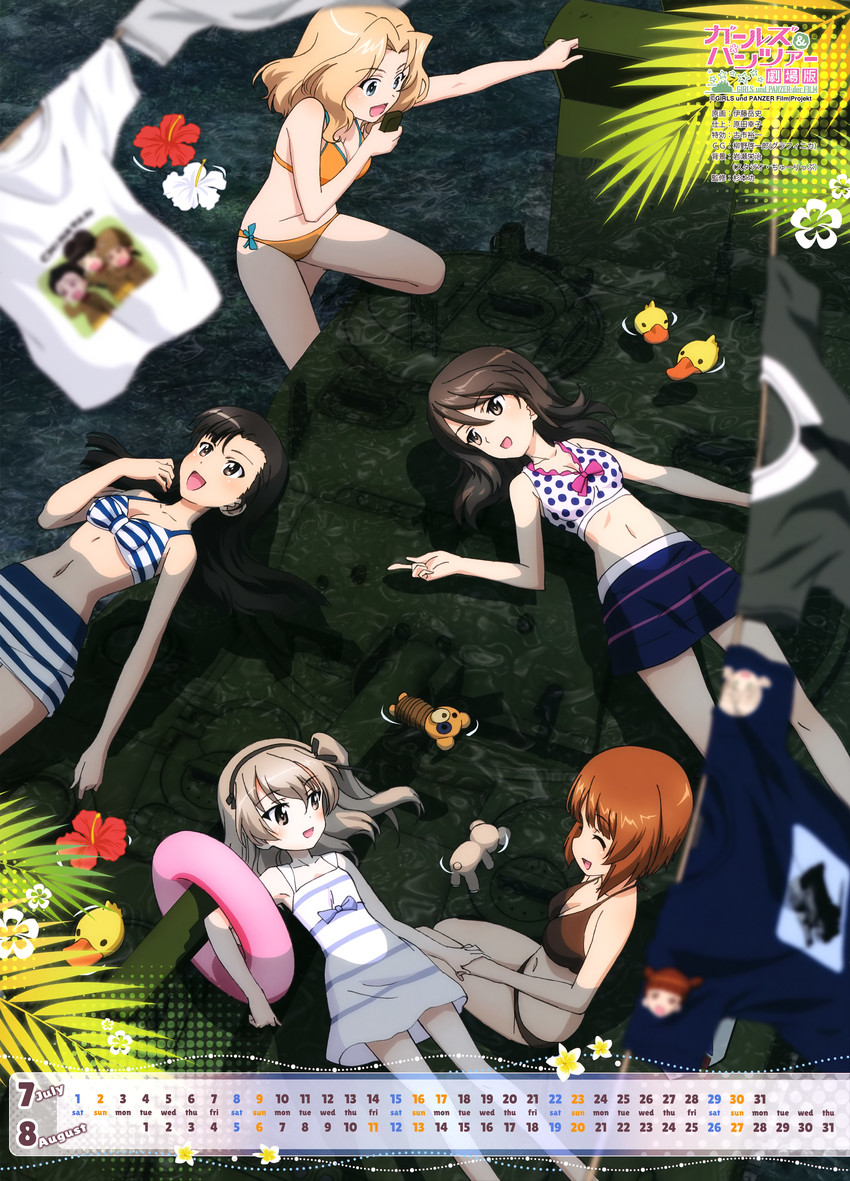 nishizumi miho, kay, shimada arisu, boko, mika, and 6 more (girls und panzer and 1 more) drawn by itou_takeshi