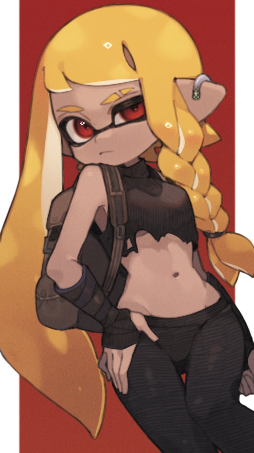inkling player character, inkling girl, and agent 3 (splatoon and 1 more) drawn by prat_rat
