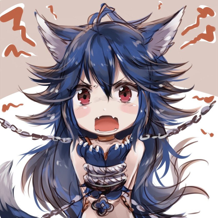 fenrir (granblue fantasy and 1 more) drawn by sukemyon