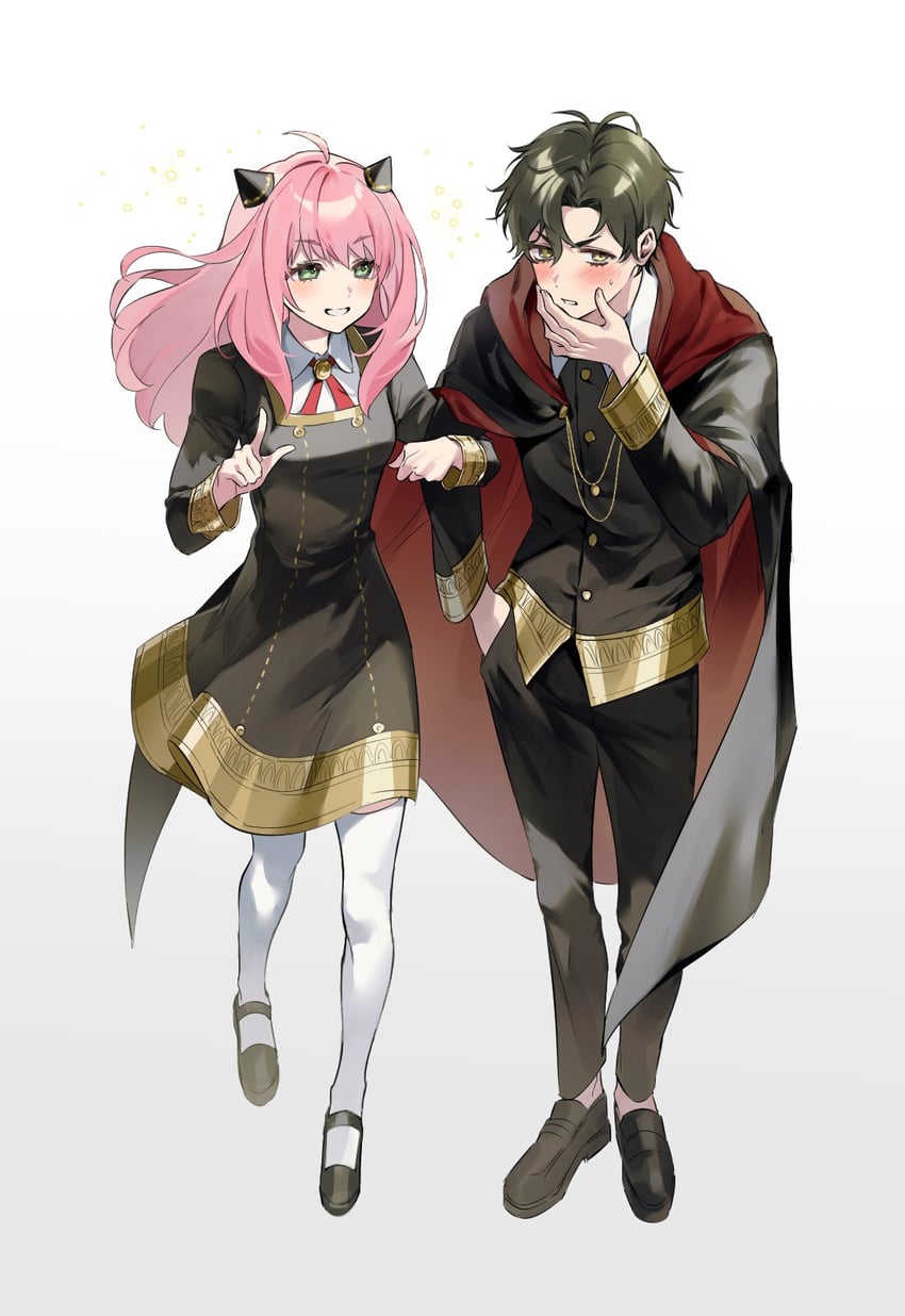 anya and damian desmond (spy x family) drawn by jeokgwang