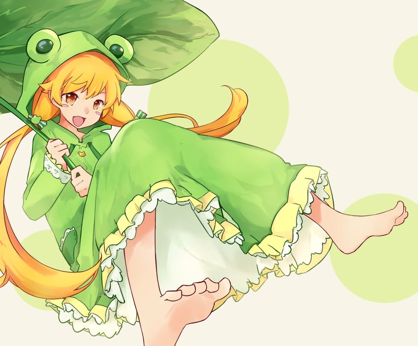 oshino shinobu (monogatari and 1 more) drawn by kuro_ula