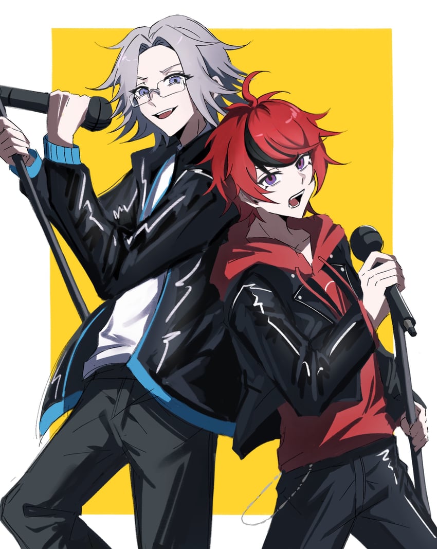 aotsuki eito and sumino takumi (the hundred line -last defense academy- and 1 more) drawn by yunge399