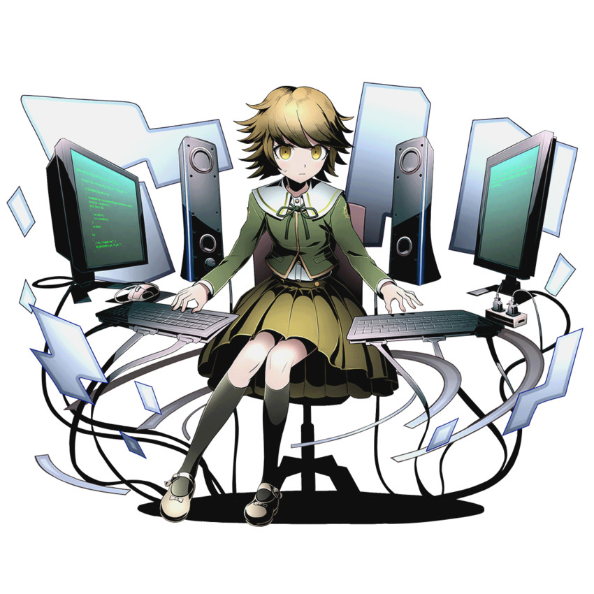 fujisaki chihiro (danganronpa and 2 more) drawn by ucmm