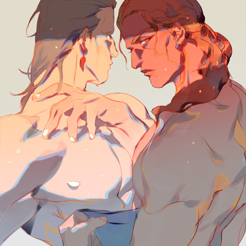 jean pierre polnareff and mohammed avdol (jojo no kimyou na bouken and 1 more) drawn by rei_(sanbonzakura)
