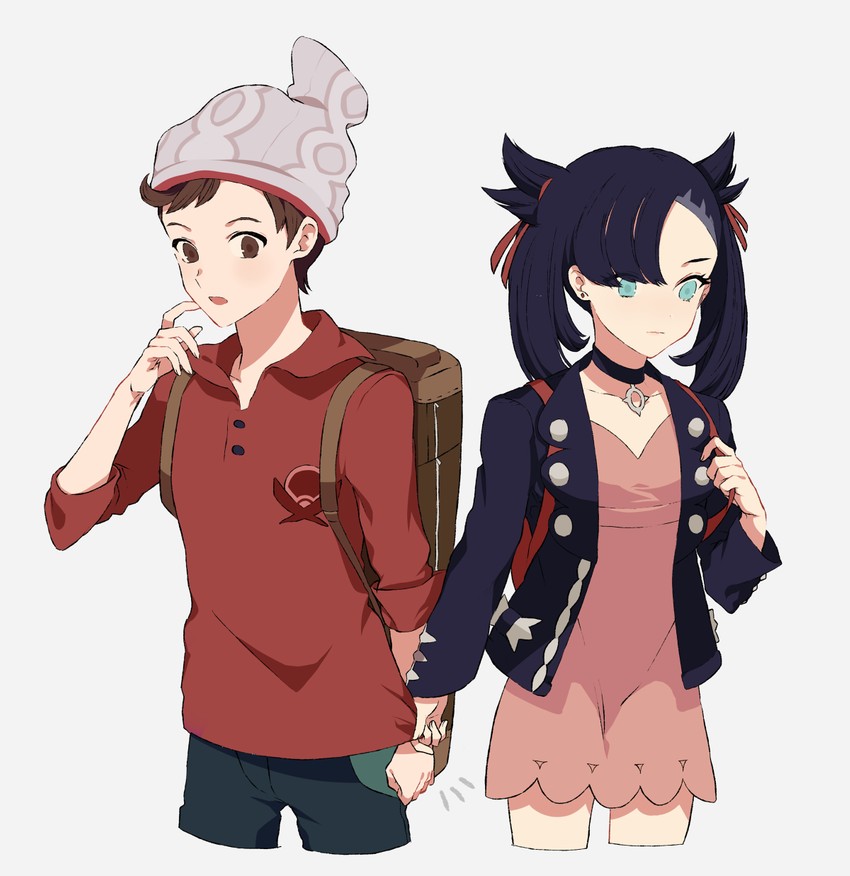 marnie and victor (pokemon and 1 more) drawn by wofu