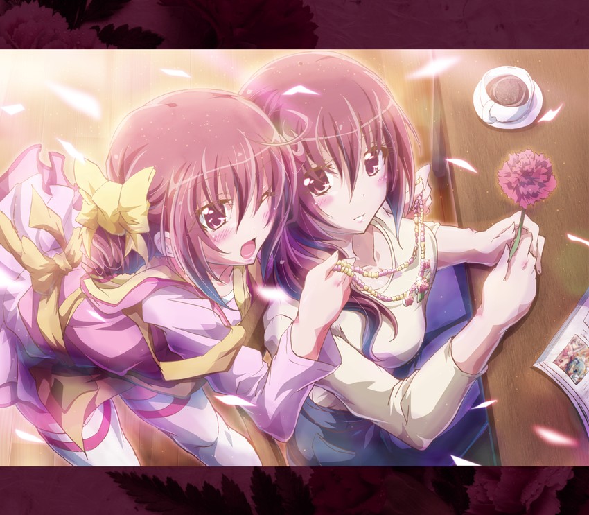 hoshizora miyuki and hoshizora ikuyo (precure and 1 more) drawn by inoshishi_(ikatomo)