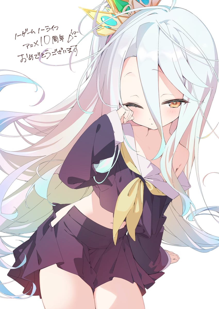 shiro (no game no life) drawn by shin_no_tenpii