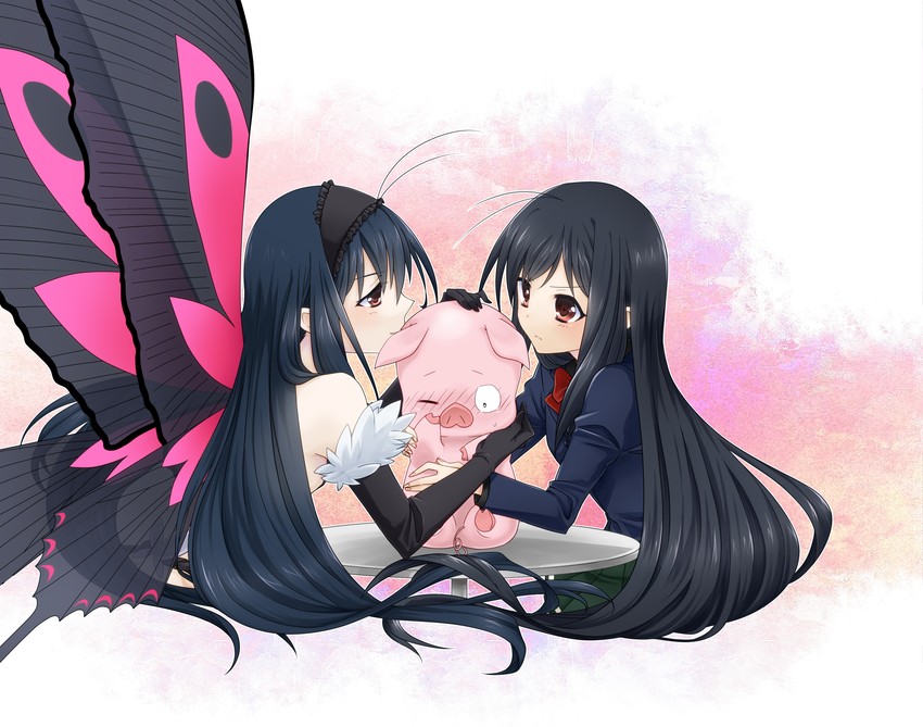 kuroyukihime and arita haruyuki (accel world) drawn by izumi_kikaku