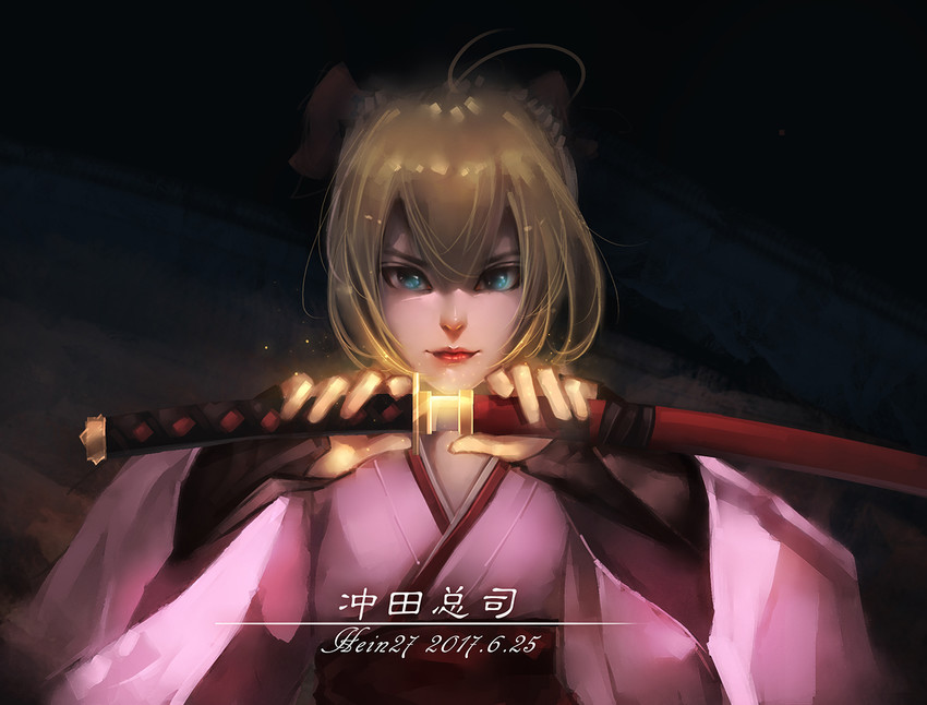 okita souji (fate and 1 more) drawn by hein27