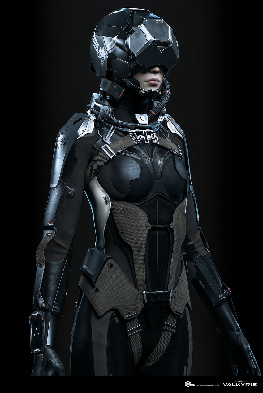valkyrie (eve online and 1 more) drawn by undoz