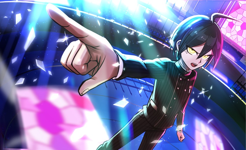 saihara shuichi (danganronpa and 1 more) drawn by sinohira_rin
