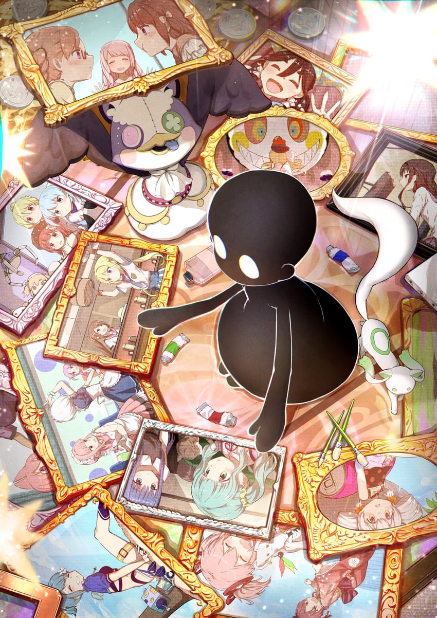 akemi homura, kaname madoka, miki sayaka, sakura kyoko, tomoe mami, and 17 more (mahou shoujo madoka magica and 2 more) drawn by taka.yana