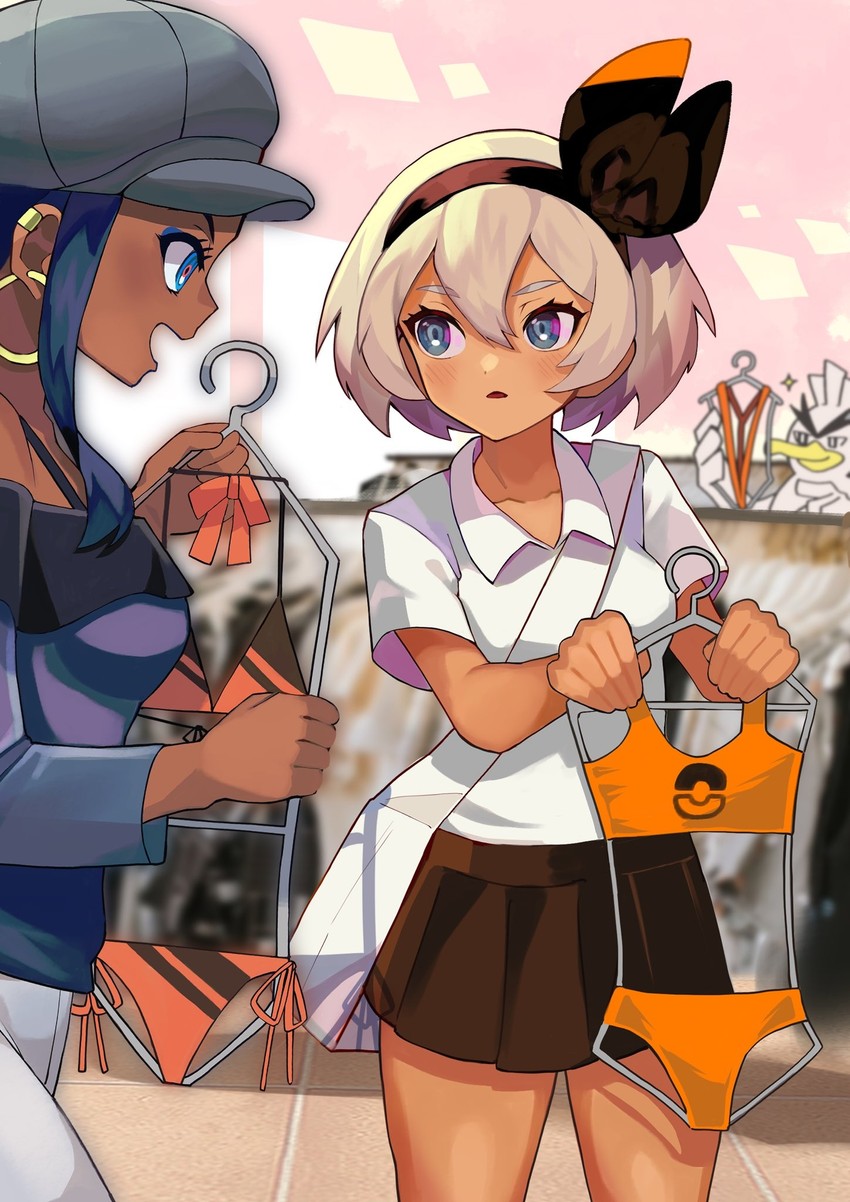 nessa, bea, and sirfetch'd (pokemon and 2 more) drawn by katwo