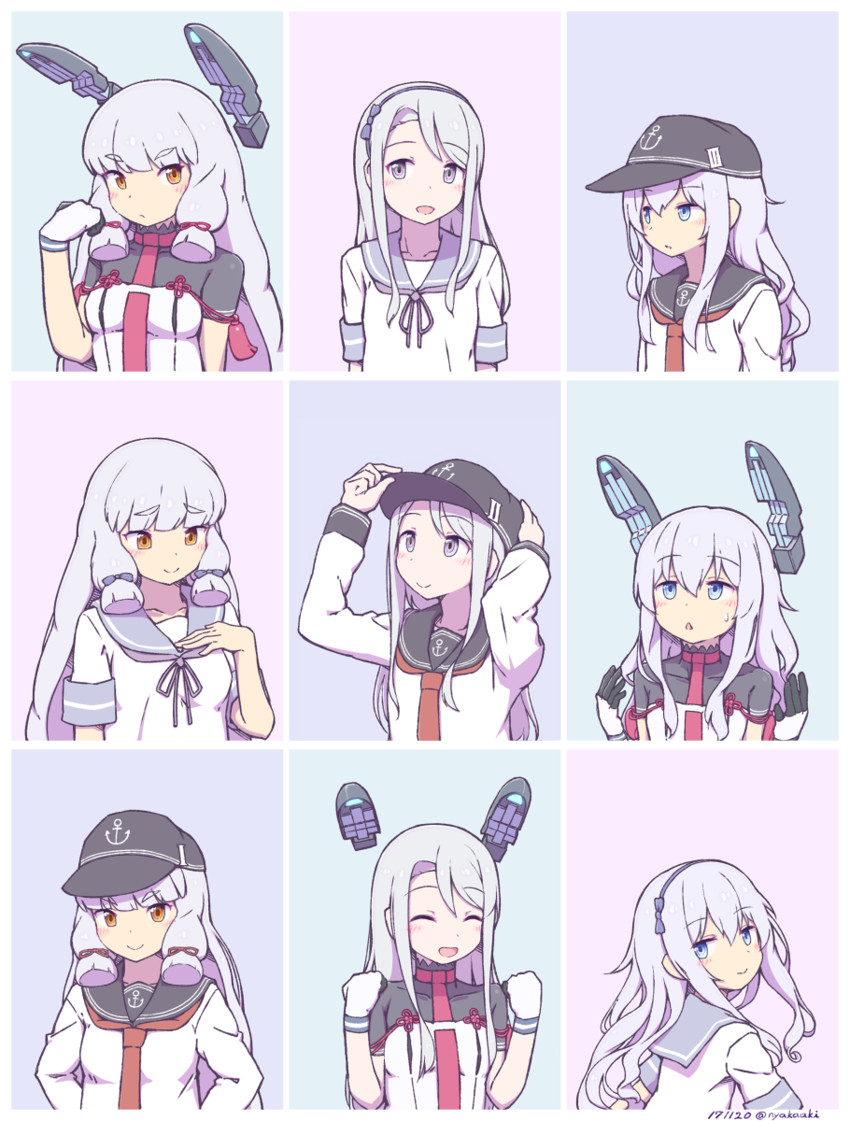 hibiki, murakumo, murakumo kai ni, and sagiri (kantai collection) drawn by nakaaki_masashi