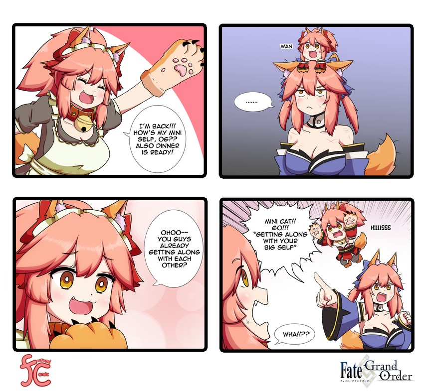 tamamo, tamamo no mae, and tamamo cat (fate and 4 more) drawn by keita_naruzawa