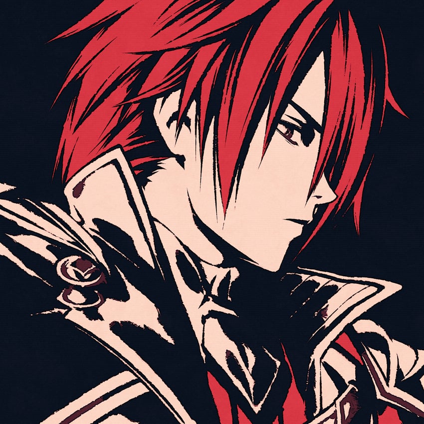 adol christin and crimson king (ys and 1 more) drawn by moshimoshibe