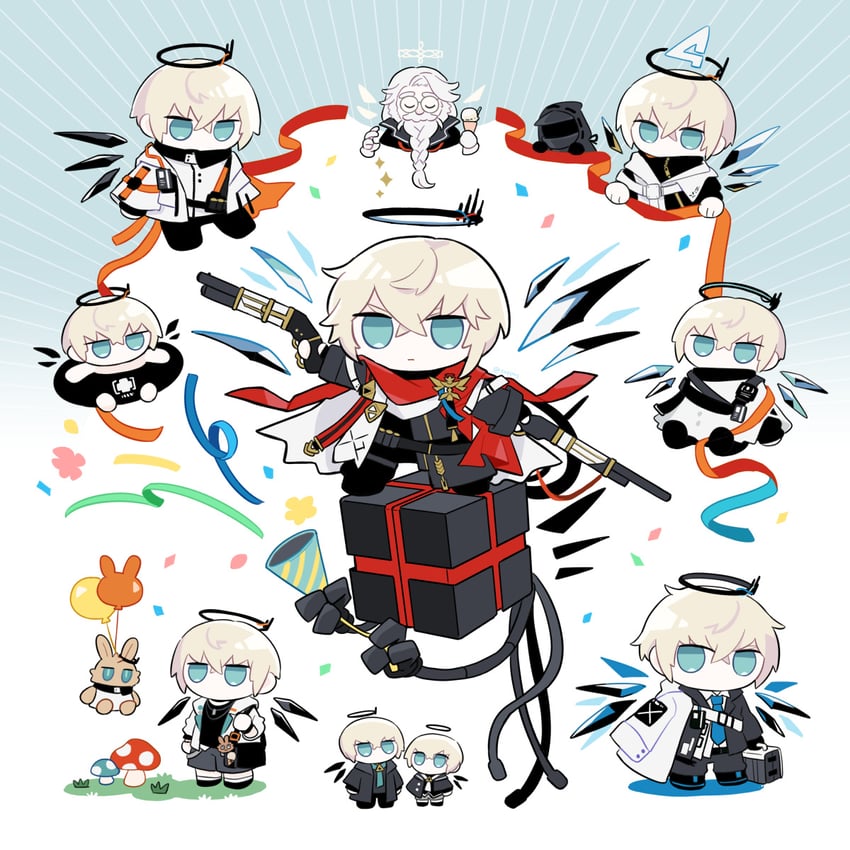 doctor, executor, executor the ex foedere, and yvangelista xi (arknights) drawn by soppos
