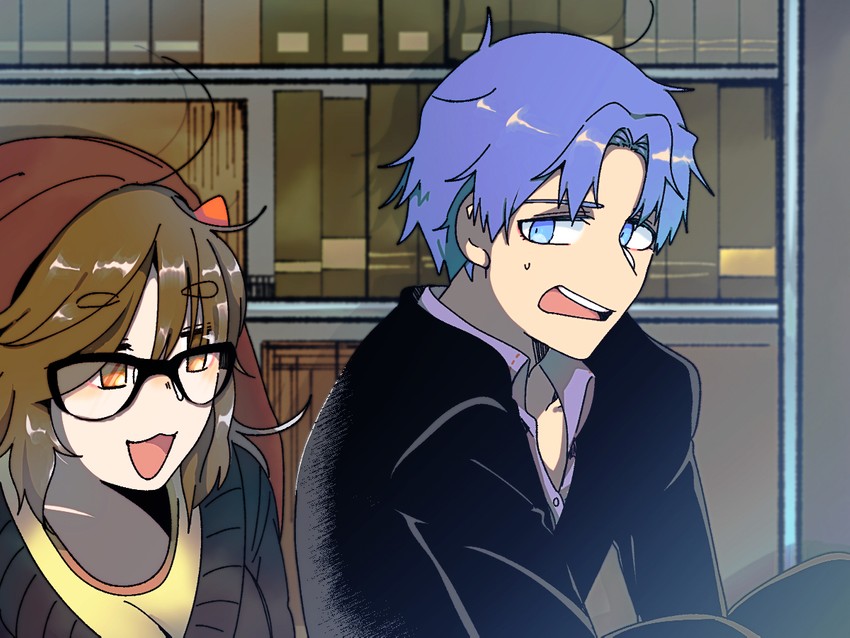 jinako carigiri and matou shinji (fate and 2 more) drawn by tomoti_satoshi