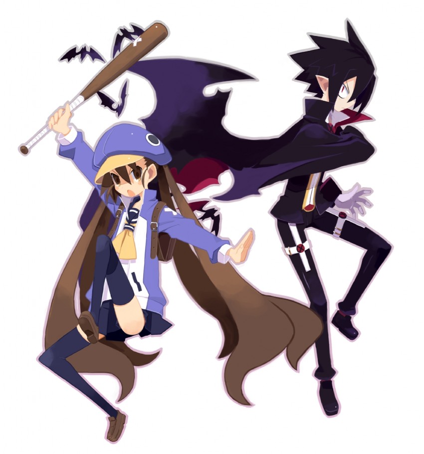 kazamatsuri fuuka and valvatorez (disgaea and 1 more) drawn by 16_ban