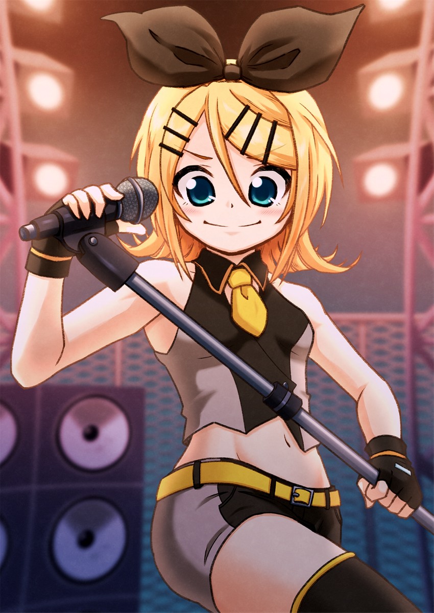 kagamine rin (vocaloid and 2 more) drawn by horyuu