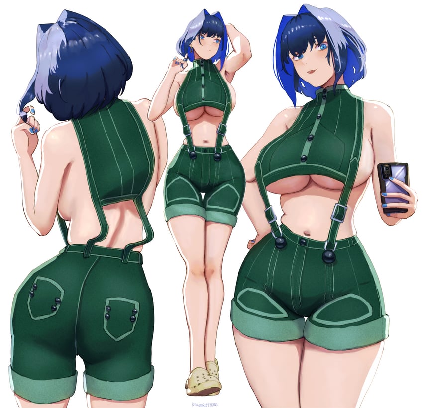 ouro kronii (hololive and 1 more) drawn by erasorpepero