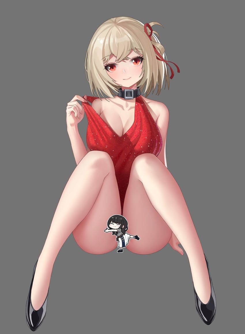 nishikigi chisato and inoue takina (lycoris recoil) drawn by akipopopopoon
