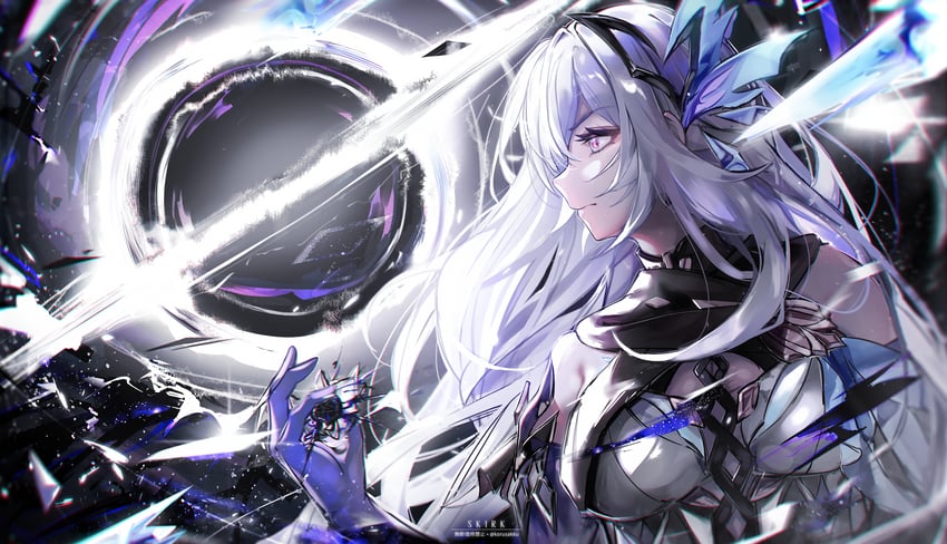 skirk (genshin impact) drawn by korusakku