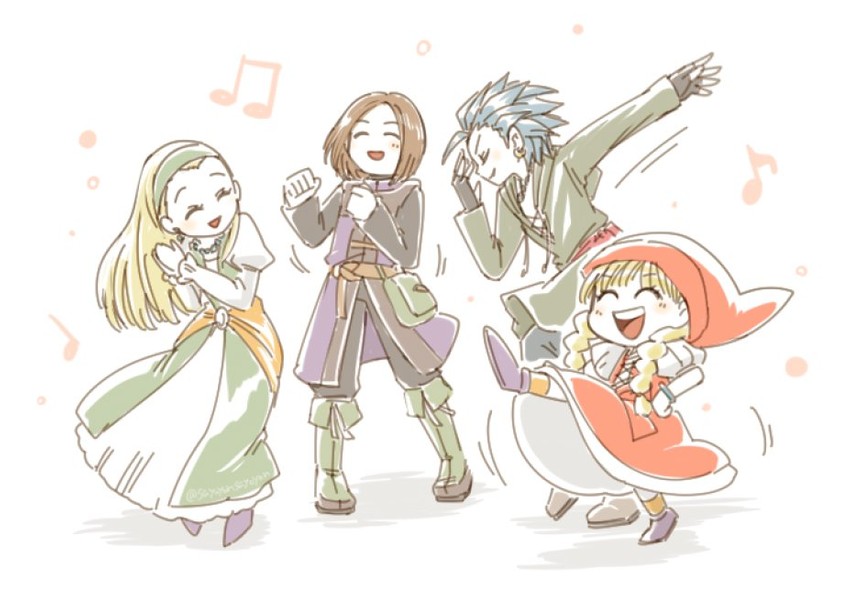 hero, camus, veronica, and senya (dragon quest and 1 more) drawn by sayoyonsayoyo