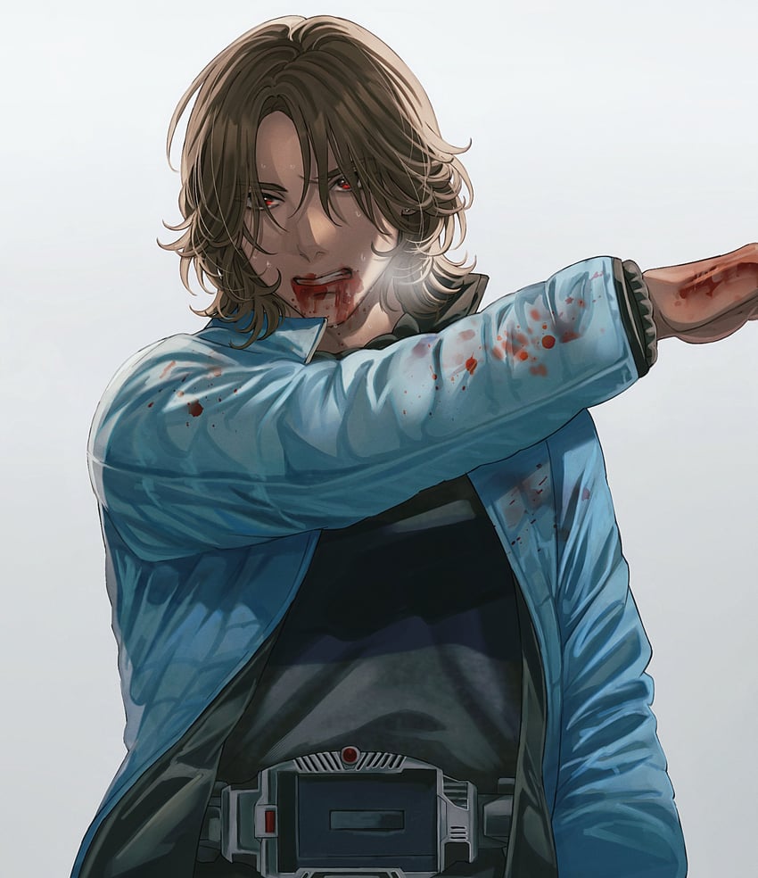 kido shinji (kamen rider and 1 more) drawn by sasakura34