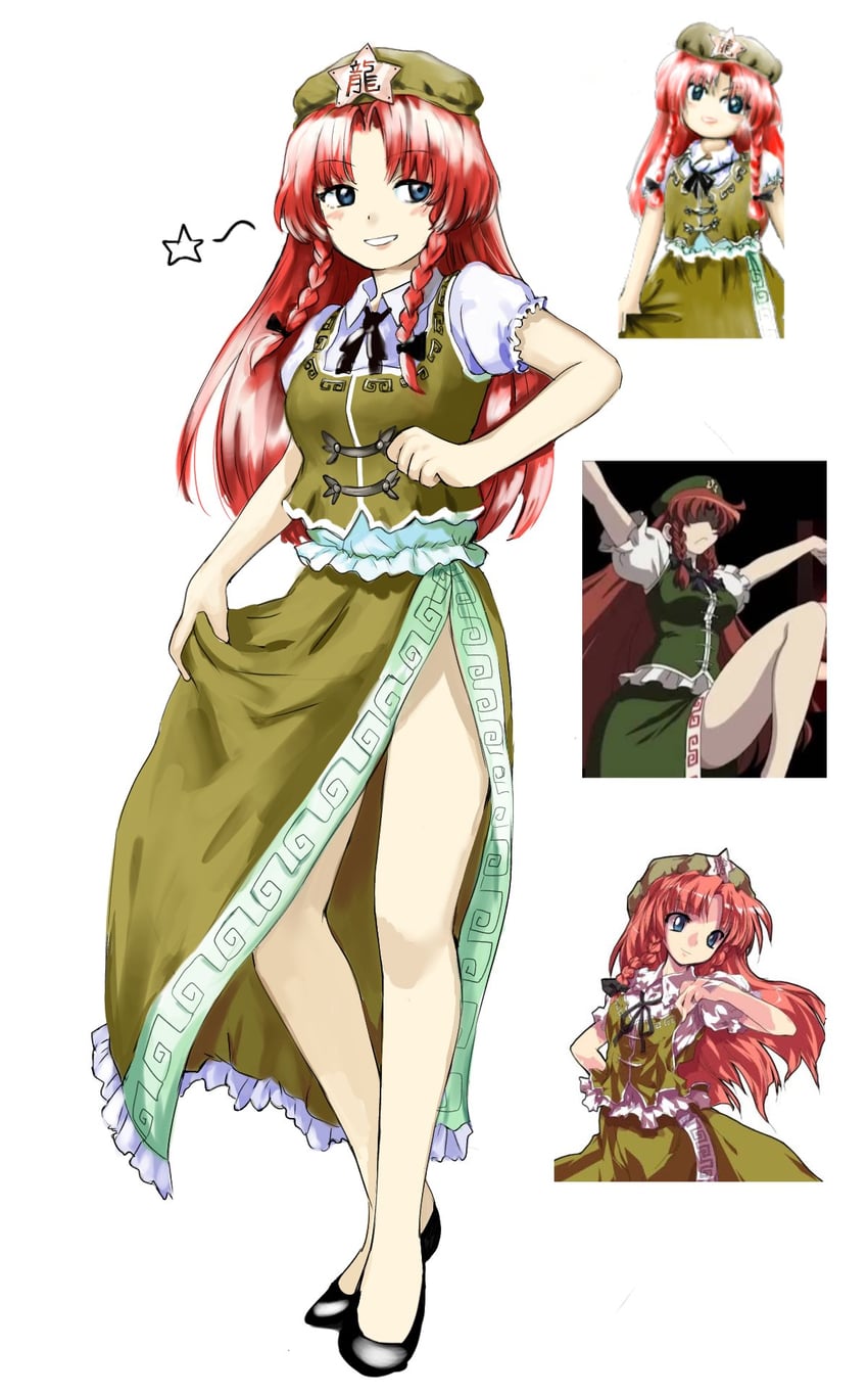 hong meiling (touhou) drawn by alphes, himuhino, lunamoon, and zun_(artist)